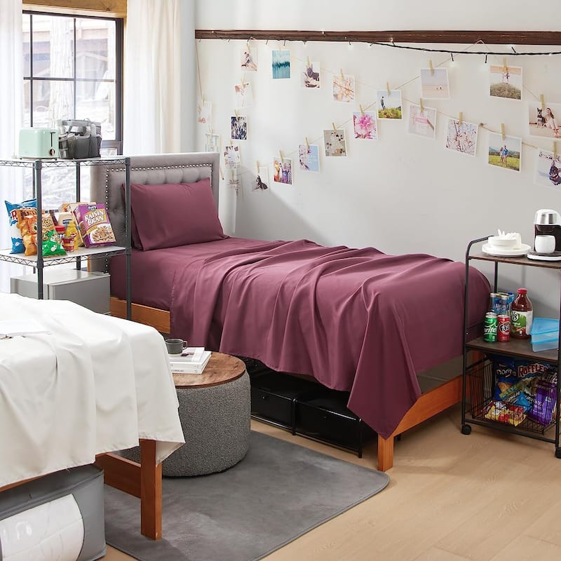 Dorm Haul® - Comfy College Sheets - Twin XL Bedding - Windsor Wine