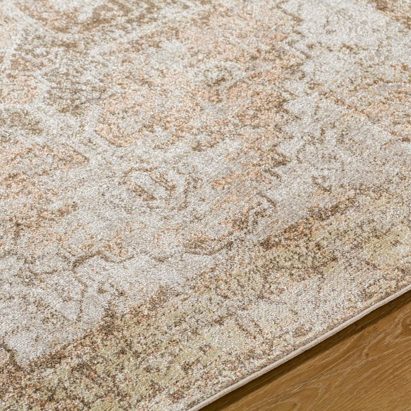 Livabliss Traditional Lillian Medallion Washable Area Rug