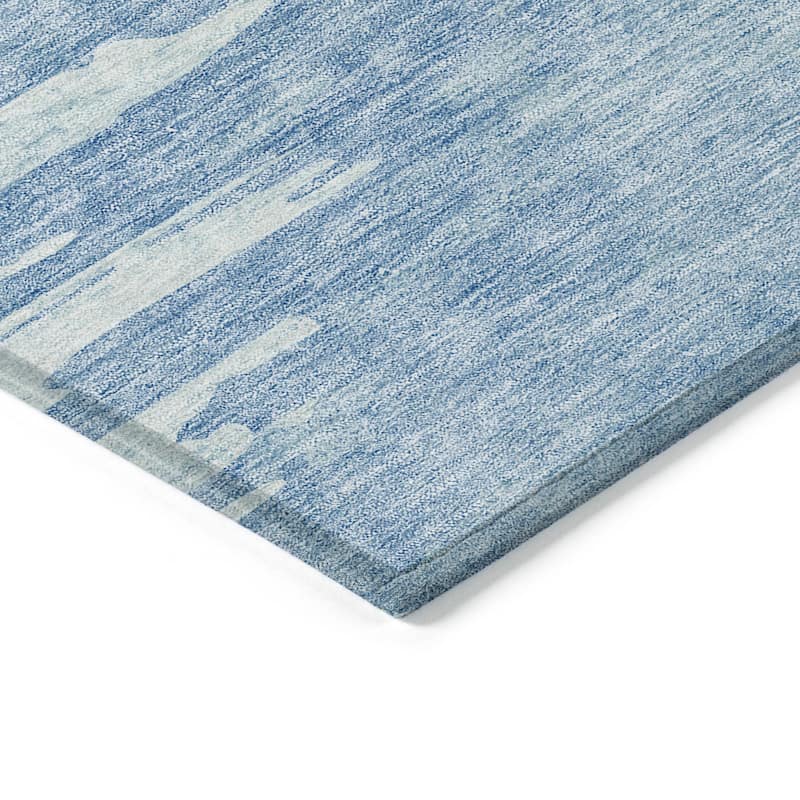 Machine Washable Indoor/ Outdoor Chantille Abstract Ombre Rug