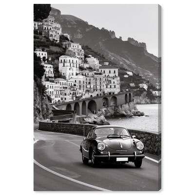 Drive through the Town Canvas by Art Remedy, Gallery Wrapped