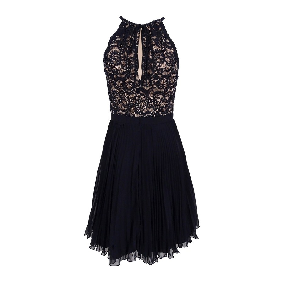 xscape fit and flare dress Xscape Womens Embroidered Fit & Flare Evening Dress In Blue