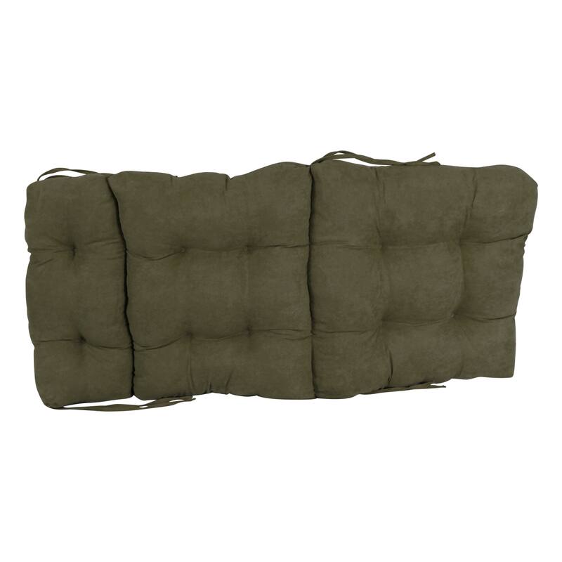 Multi-section Tufted Indoor Microsuede Seat/Back Chair Cushion (Multiple Sizes)