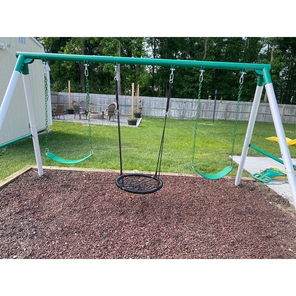 Backyard Discovery Little Brutus Heavy Duty A-Frame Swing Set ...