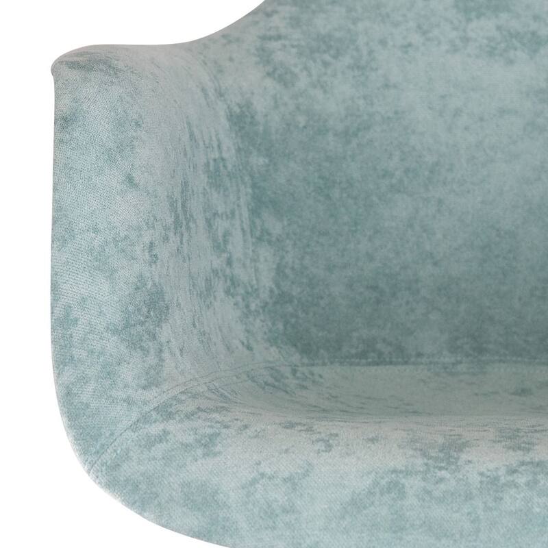 Willow Velvet Accent Armchair with Eiffel Chrome Base Set of 2 by LeisureMod