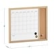 preview thumbnail 21 of 34, Martha Stewart Dry Erase Magnetic Monthly Calendar/Cork Board - Woodgrain Frame