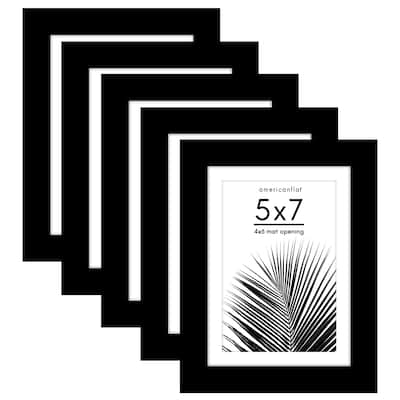 Americanflat 2 Pack of Picture Frames with Mat - Plexiglass Cover