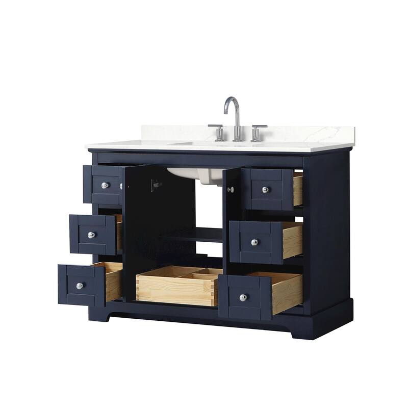 Avery 48-inch Single Vanity, Quartz Top