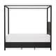 preview thumbnail 11 of 25, Hillsdale Furniture Melanie Wood and Metal Canopy Bed, Oiled Bronze