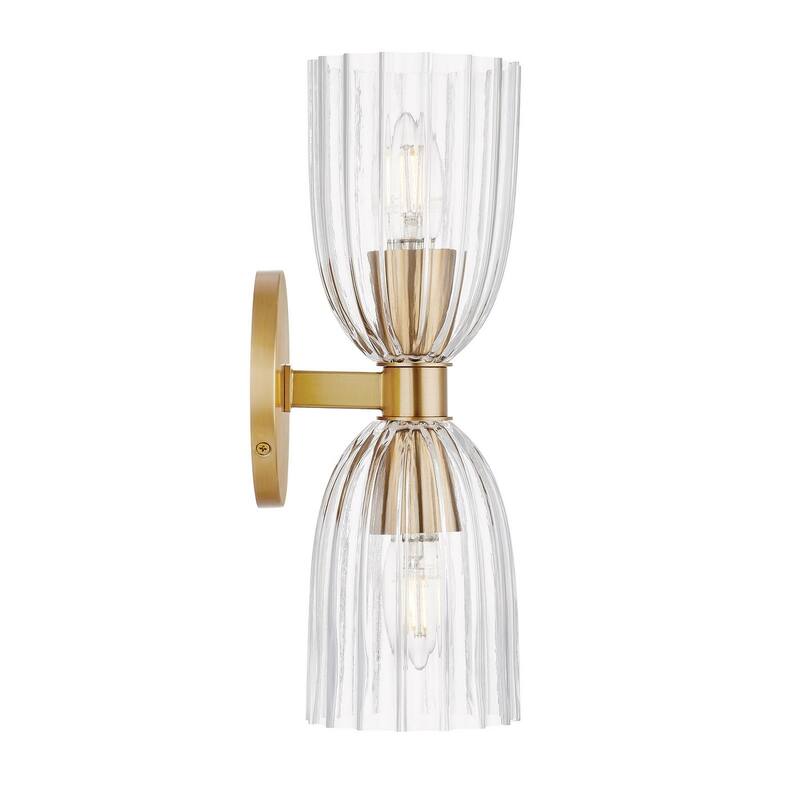 Wall Sconce in Natural Brass