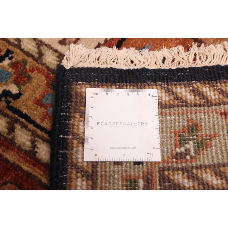 ECARPETGALLERY Hand-knotted Jules Sultane Dark Navy Wool Rug - 9'10 x 13'10