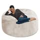 Option Soft Faux Rabbit Fur Cover - Cream