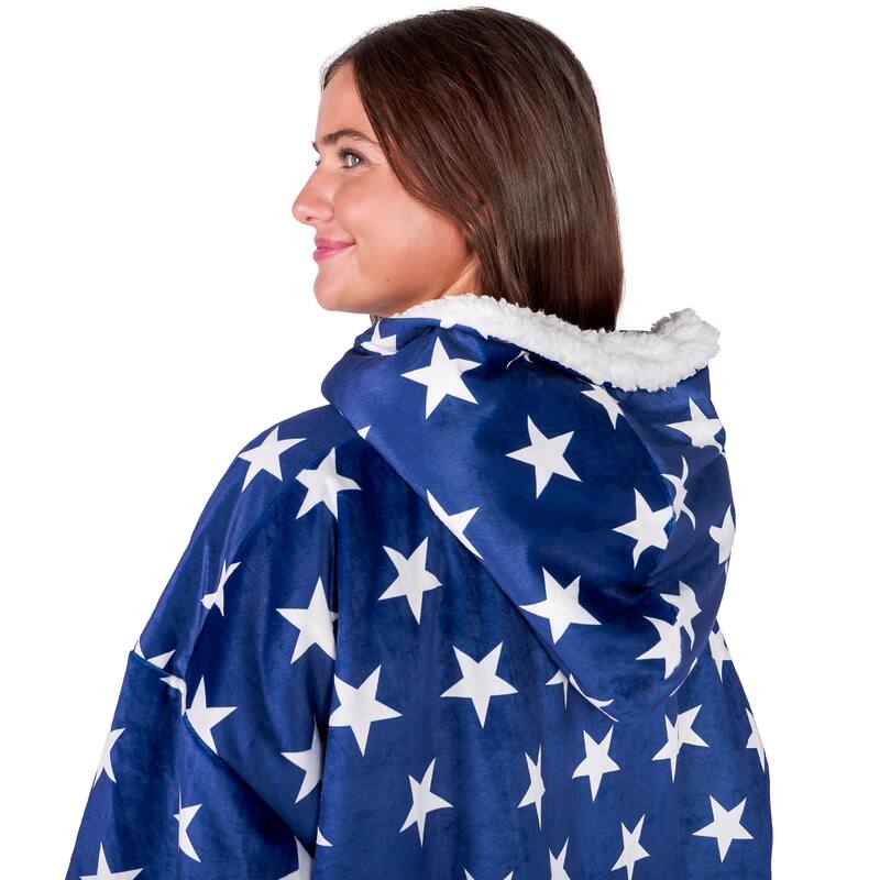 Bare Homey B-Cozy Oversized Sherpa Wearable Blanket