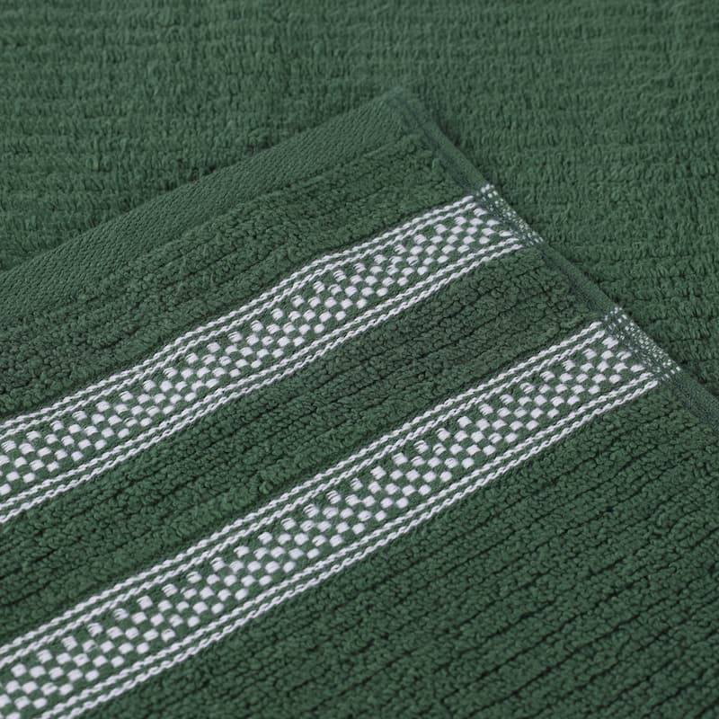 Superior Brea Zero Twist Cotton Ribbed Face Towel Washcloth Set of 12