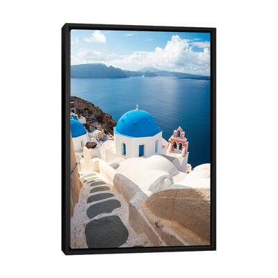 iCanvas "Oia, Santorini" by Matteo Colombo Framed Canvas Print