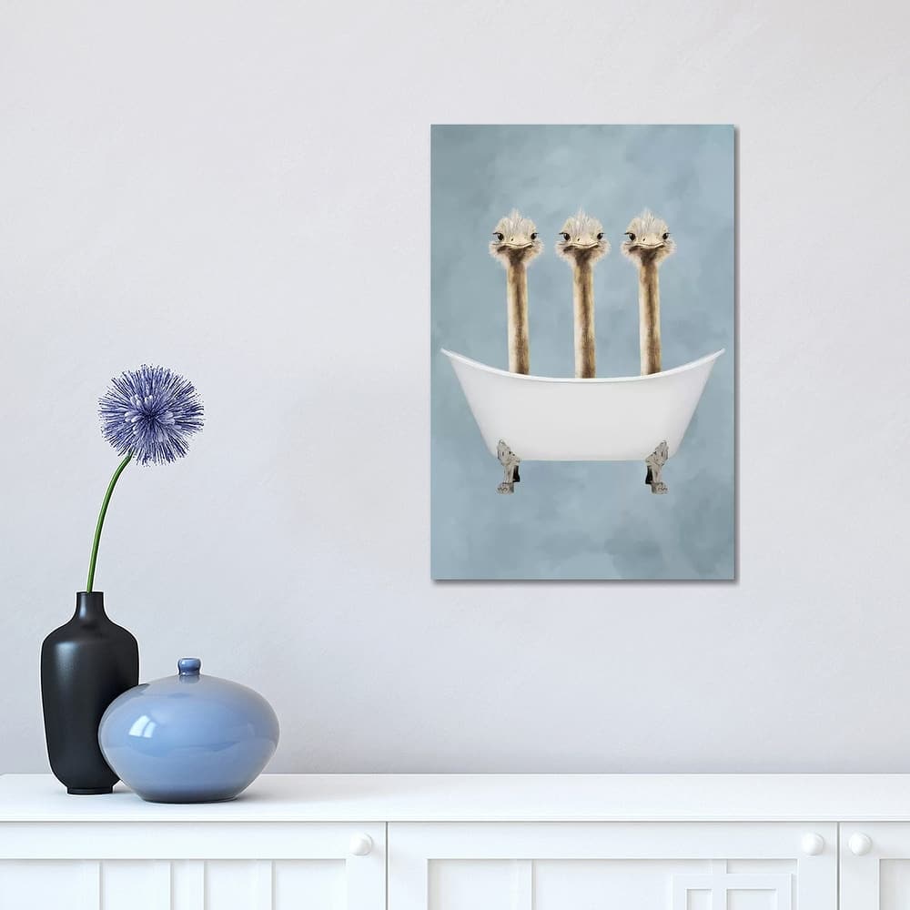iCanvas "Ostriches In Bathtub" by Coco de Paris Canvas Print