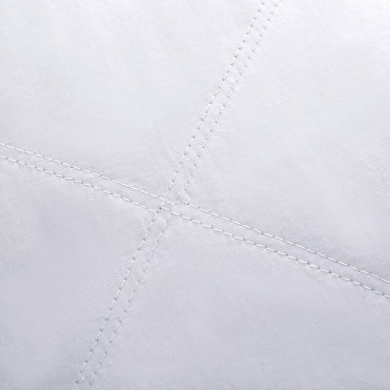 2 Pack Soft Gusseted Goose Feather Down Bed Pillows - White