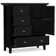 preview thumbnail 3 of 18, WYNDENHALL Mansfield SOLID WOOD 39 inch Wide Transitional Medium Storage Cabinet - 39"w x 17"d x 42" h