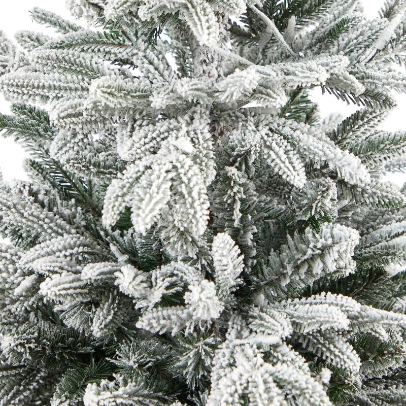 5ft Artificial Christmas Tree with Lights & Planter - Holiday Spruce Decor - Green - 60