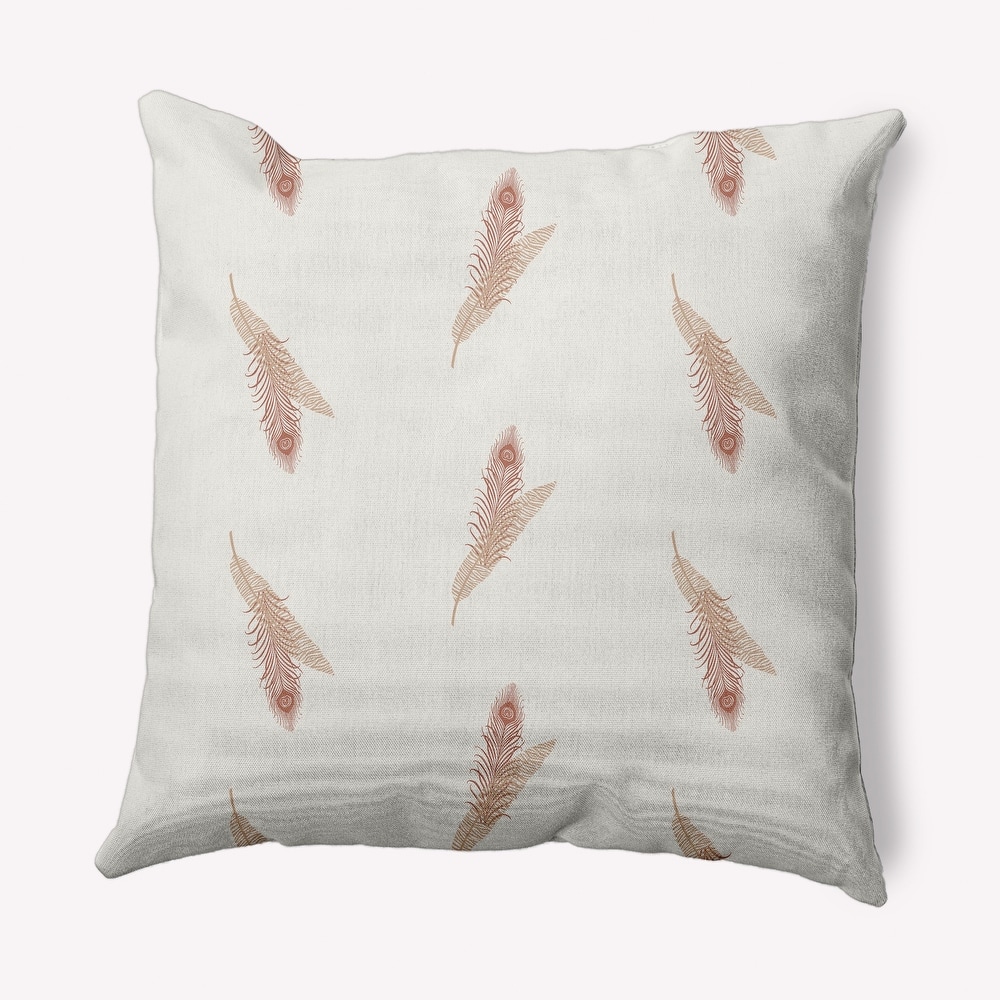 Feather Stripe Indoor/Outdoor Throw Pillow