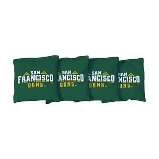 San Francisco Dons Cornhole Bags Green