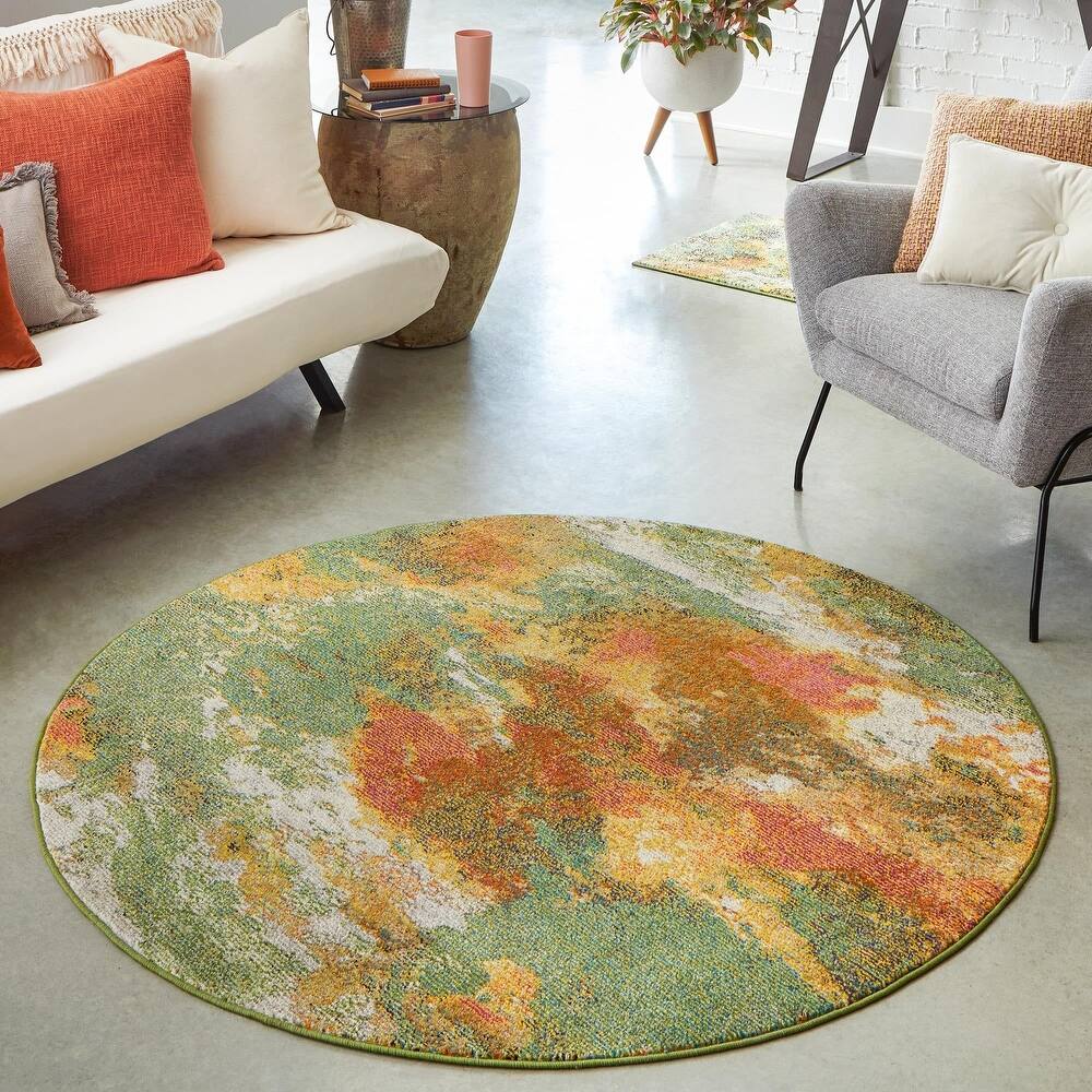 Contemporary Cleley Collection Area Rug