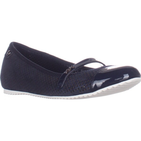 anne klein navy flats