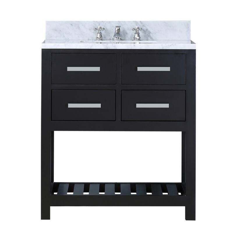 Water Creation Madalyn 30-inch Espresso Single Sink Bathroom Vanity
