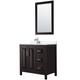 Option Dark Espresso, Chrome Trim,White Cult. Marble Top