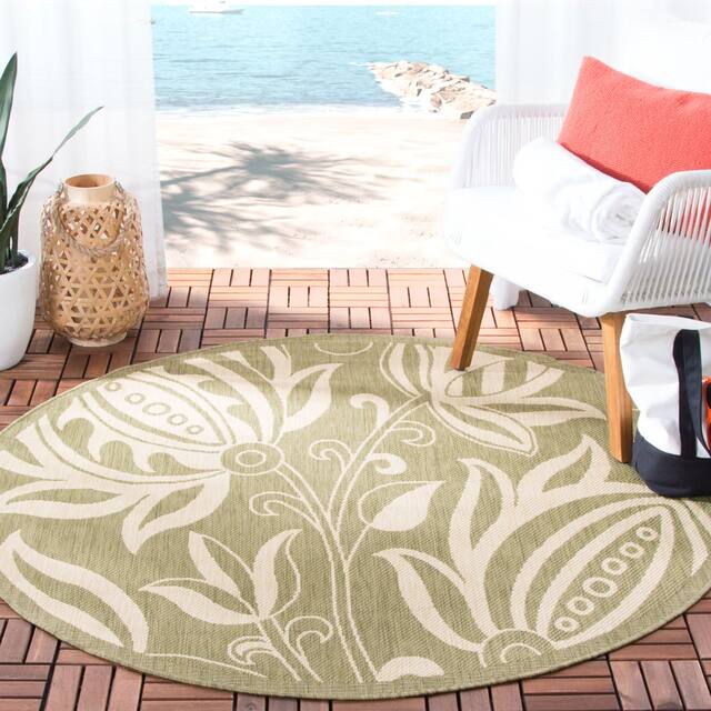 SAFAVIEH Courtyard Leatrice Indoor/ Outdoor Patio Backyard Rug