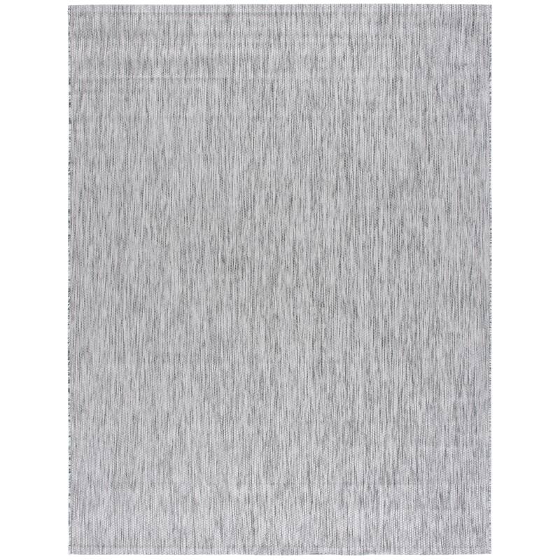SAFAVIEH Courtyard Golupka Transitional Indoor/Outdoor Rug - 9' x 12' - Ivory/Dark Grey