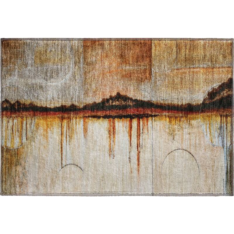 Premium Washable Super Soft Contemporary Melt Mayfield Rug