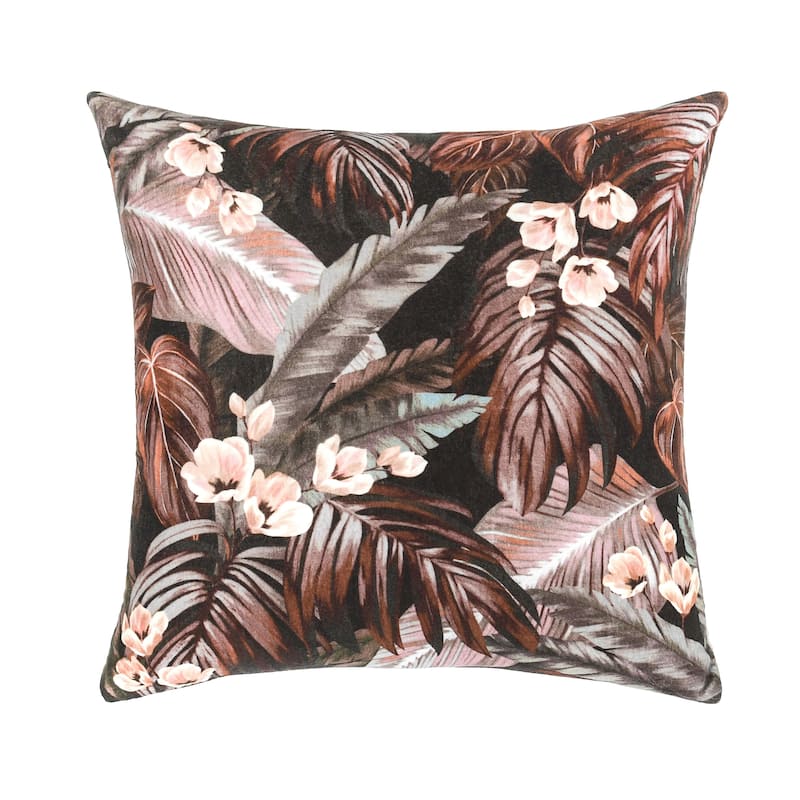 Villa by Classic Home Makana Velvet Cotton Throw Pillow
