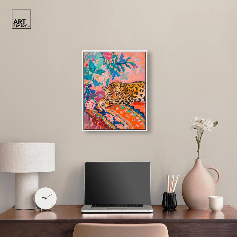 Jungle Cat in Color Canvas by Art Remedy
