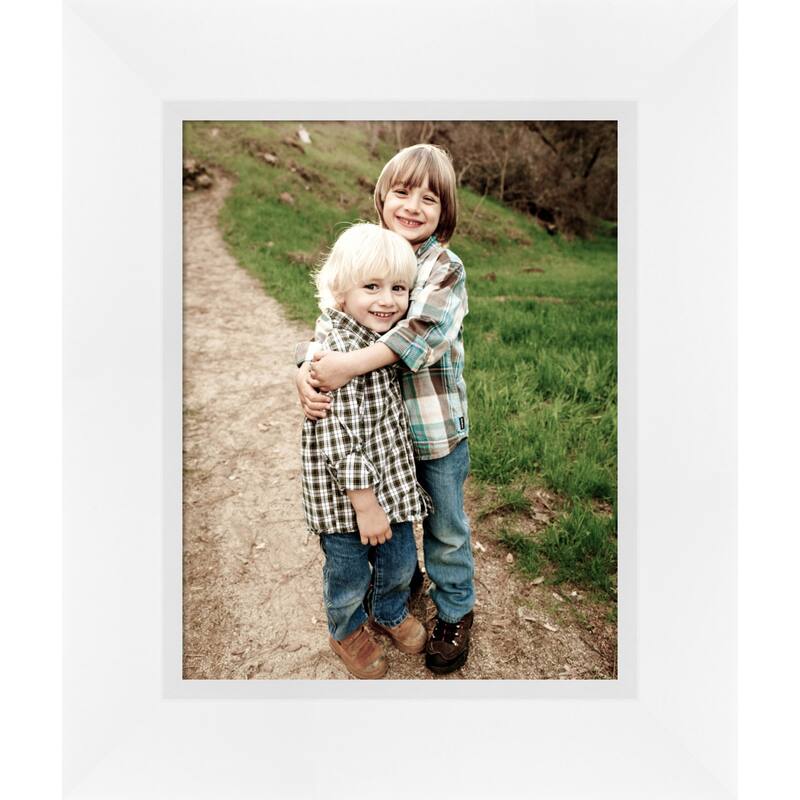 Sloped Picture Frame, Photo Frame - 11x14 - Sloped White