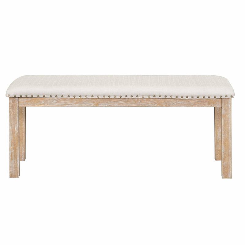 6PCS Extendable Dining Table With Bench