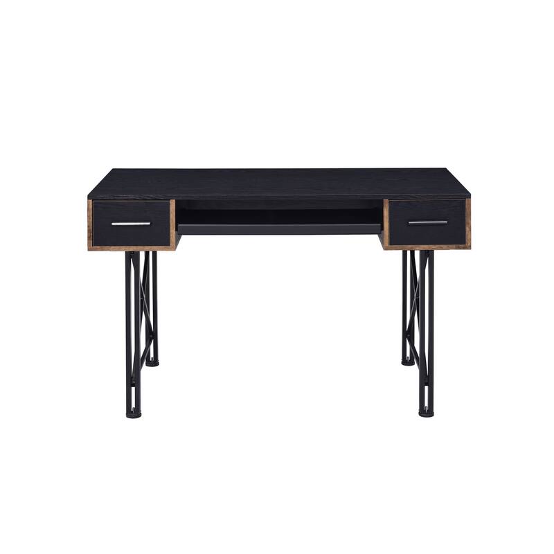 Settea Black Finish Computer Desk
