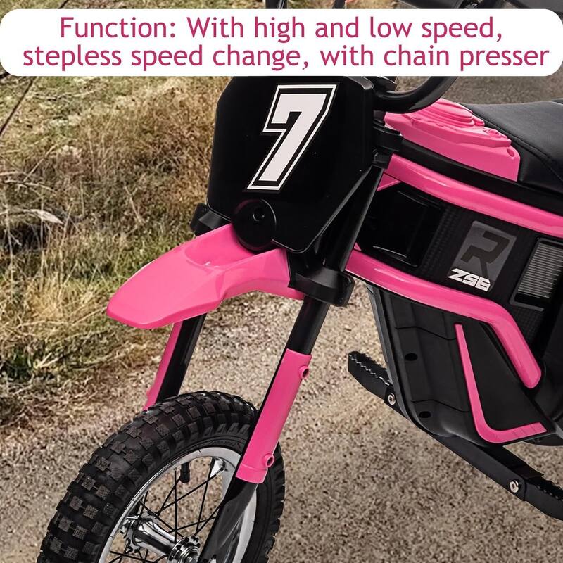 Electric 2-Speed Modes Kids Dirt Bike Toy Motorcycle for Kids Best Gifts