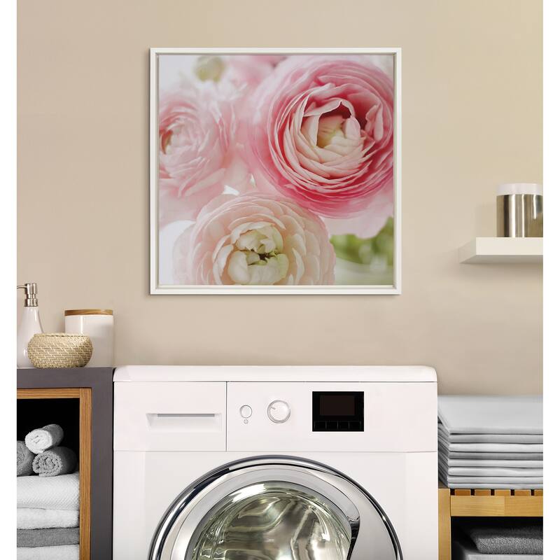 Kate and Laurel Sylvie Pink Dreams Framed Canvas by Kristy Campbell