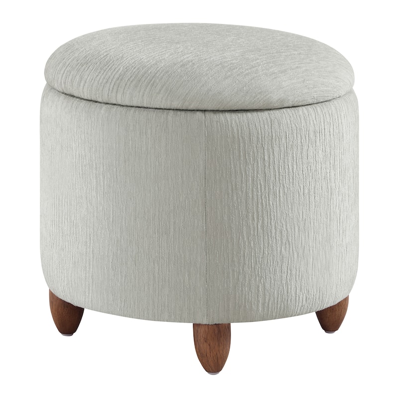 Lyra Storage Ottoman with Medium Oak Legs