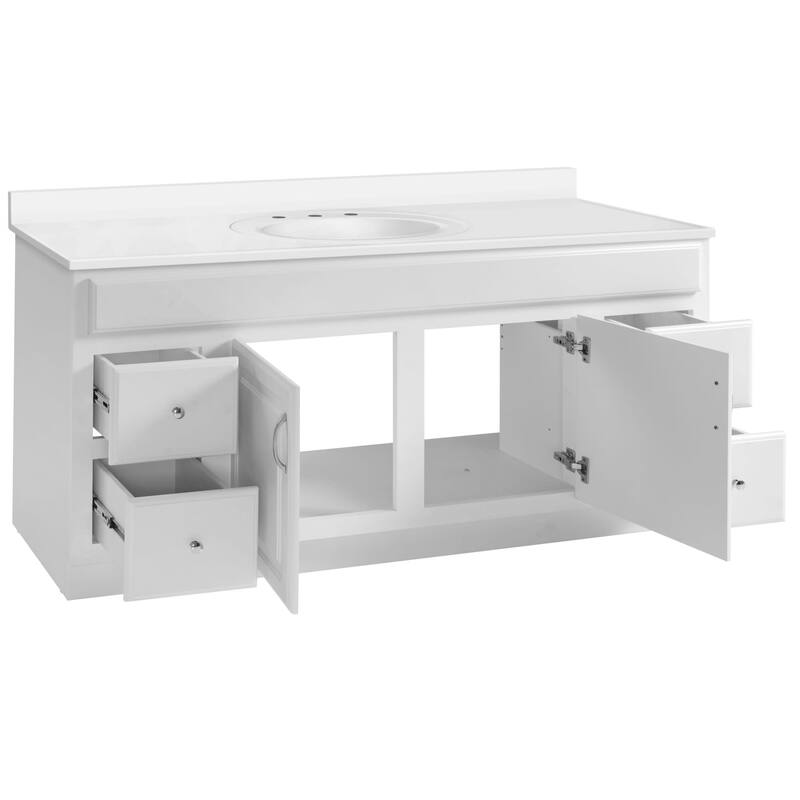 Design House 214908 Concord 60" Free Standing Single Basin Vanity Set