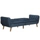 preview thumbnail 18 of 47, The Novogratz Tallulah Velvet Fold-down Memory Foam Futon