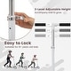 preview thumbnail 15 of 18, Gymax Folding Kick Scooter w/ 3 Adjustable Heights 8 Inches Big Wheels