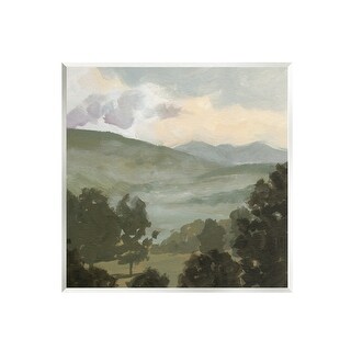 Stupell Rural Green Landscape Wall Plaque Art Design by Victoria Barnes ...