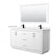 Option White, Black Trim, White Quartz Top