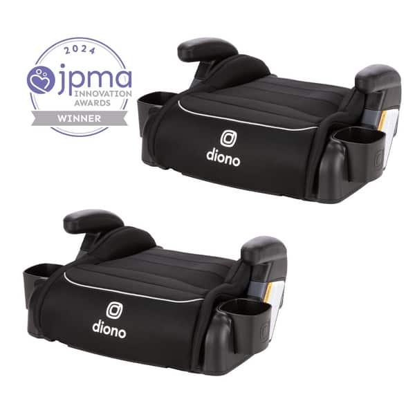 slide 2 of 14, Connect3® R Backless Booster (No Latch), Pack of 2 Black Storm