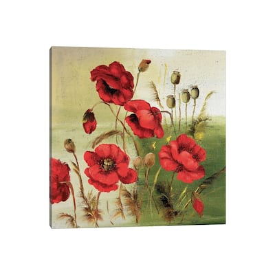 iCanvas "Red Poppies Composition I" by Katharina Schottler Canvas Print