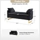 preview thumbnail 34 of 41, Robert Modern Upholstered Flip Top Storage Bench with Two Pillows by HULALA HOME