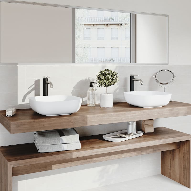 VIGO Lexington 10" H Single Handle Single Hole Bathroom Vessel Faucet