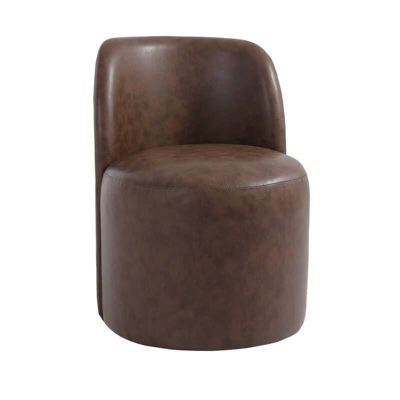 Modern Linen Upholstery Dining Chair Barrel Chair