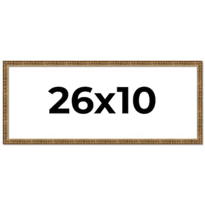 26x10 Frame Gold Kingsley Distressed Solid Wood Picture Frame Width
